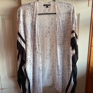 Mario Serrani Made In Italy NWT Lightweight Open Front Kimino Coverup Duster OS